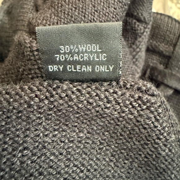 Lapis Black Ribbed Knit A-Line Skirt | Tie Waist | Size M - Picture 3 of 8